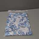 COOTRY Plus Size Golf Polo Shirts for Women Short Sleeve V Neck Tennis Tops Loose Fit T Shirt 3 Buttons White Floral 3XL (XXL)