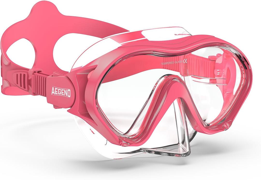 Aegend Kids Swimming Goggles with Nose Cover, Anti Fog Diving Mask Clear View No Leak for kids 6-14