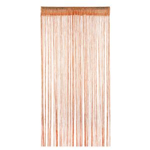 String Curtain Panel Spaghetti Tassel Curtain 6 Fr Orange