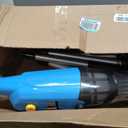 Handheld Pool Vacuum for Above Ground Pool, 18 GPM Powerful Suction | 60 min Runtime, 120m Fine Filter, 4-Section Pole, Cordless Rechargeable Pool Cleaner for Leaves, Sand and Debris, Ocean Blue
