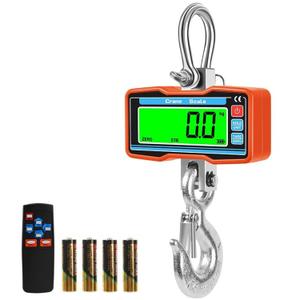 RESHY 4400lbs / 2 Ton Digital Crane Scale, 1lb (0.5kg) Accuracy Heavy Duty Industrial Hanging Scale with Wireless Remote for Farm, Hunting, Warehouse