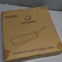 10 Inch Square Griddle Pan, Nonstick Grill Pan for Cooking Eggs, Omelettes, and More, Griddle Cookware, PFOA Free