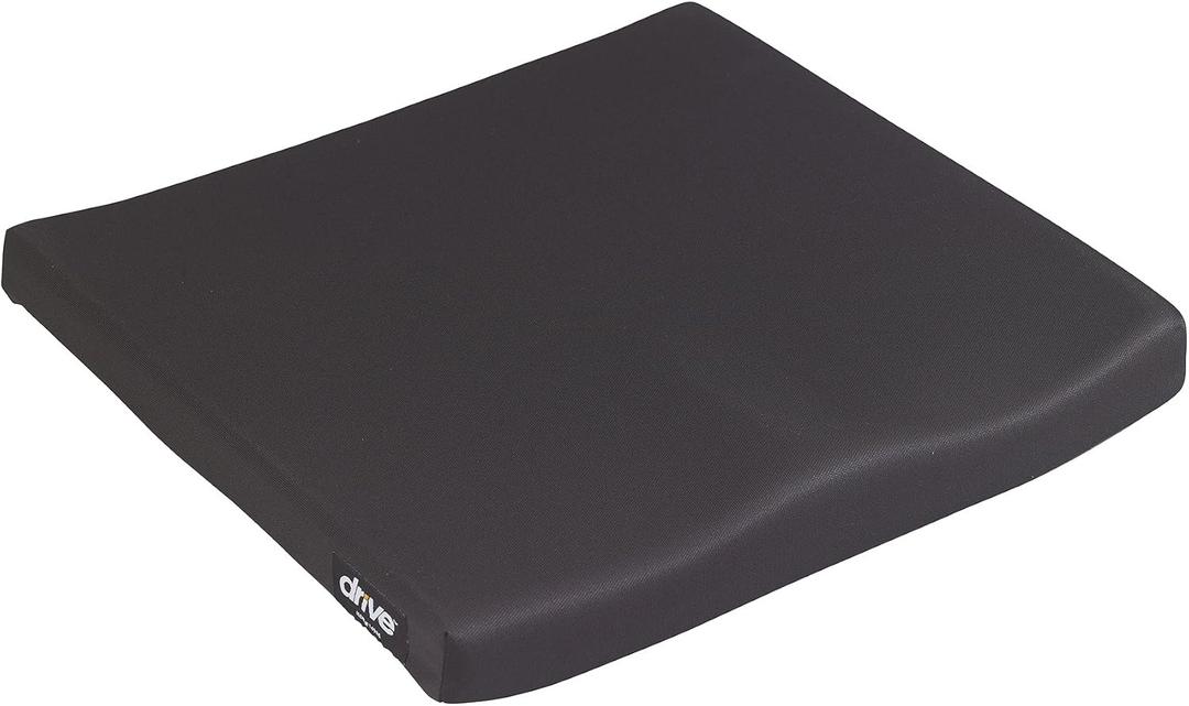 Drive Medical Molded General Use Wheelchair Cushion, Black, 18 Inch