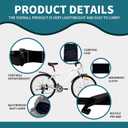 2 x MOOYIYAN Portable Repair Stand,For Bicycles,eBikes,Compatible w All Electric Bikeswith Maintenance Bracket,Pry Bar,Cushion Cover, Black,Carrying Case,Absorbent Cloth,Waterproof Seat Cover