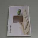 5.7 Inch Wooden Book Lamp - Portable Folding LED Book Light for Reading, Home & Library Decor, Unique Gift for Book Lovers, Magnetic Night Light (Walnut) (Middle)