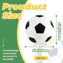 Xeehwb 60 Pcs Bouncy Balls,Soccer Bouncing Balls,High Bouncing Rubber Soccer Ball for Stress Relief,Multi-Item Party Favor Packs,Classroom Prizes,Ball Games,Stocking Stuffers(27mm)