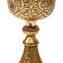ALADEAN Vintage Chalice Goblet | 1x Royal Wine Cups of King Arthur - Renaissance Medieval Goblet Gifts, Wedding Anniversary Ceremonial Drinkware Pack of 1pc (King Chalice)