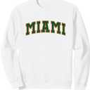 MIAMI - Throwback Design - Classic Sweatshirt Small