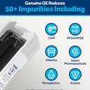 GE XWFE Refrigerator Water Filter, Genuine Replacement Filter, Certified to Reduce Lead, Sulfur, and 50+ Other Impurities, Replace Every 6 Months for Best Results, Pack of 1