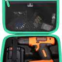 Tourmate Hard Travel Case for BLACK+DECKER 8V MAX* Cordless Drill with 43 Piece Accessories (BDCD8HDPK) / GardenJoy Cordless Power Drill Set with 30pcs Drill/Driver Bits(Box for Sale) (Black & Green)