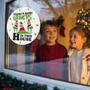 2 x Funny Christmas Decorations Hanging Signs Christmas Door Sign for Xmas Door Decorations (White)