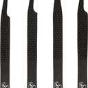 SIVOTE Fiber Tip Lash Tweezers for Eyelash Extensions with Diamond Grip, Black, Set of 4 - Precise Tips Japanese Steel for Classic, Volume & Mega Volume Lashes, Anti-Rust - Ideal for Lash Artists