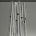 Curtain Rods for Windows 48 to 84 or 88 Inches Max - 5/8'' Metal Heavy Duty Curtain Rods Set - Rustic Decorative Drapery Rods with Brackets for Farmhouse, Bedroom, Sliding Glass Door(4-7.5 Feet-White)