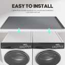 Washer Dryer Countertop, 54" x 27.5" Large Washer and Dryer Covers for The Top, Non-Slip Waterproof Silicone Dryer Top Protector Mat, Washer Dryer Topper for Laundry Room Kitchen Home（Gray）