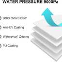 Boat Cover 24-26 ft, Waterproof 900D Heavy Duty Boat Cover, PU Marine Grade Polyester Boat Covers 24-26 ft, Fits Bass, V-Hull, Tri-Hull, Runabout, Jon, Fishing, Trailerable, Beam Width 135 inch