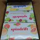 Spindrift Sparkling Water, Core 3 Flavor Variety Pack, Made with Real Squeezed Fruit, 12 Fl Oz Cans, Pack of 24 (EXP 03/24/26)