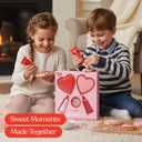 DIY Valentines Day Cookie Decorating Kit  2 Heart-Shaped Cookies, Red & White Frosting Tubes & Heart Sprinkles  Fun Sweet Treat for Kids, Couples & Valentine Gifts (EXP 10/25/26)