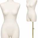 Female Dress Form Mannequin Torso with Adjustable Stand for Sewing, 32-24.4-33.5 inches