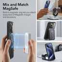 ESR for iPhone 15 Pro Max Case, Compatible with MagSafe, Shockproof Military-Grade Protection, Scratch-Resistant Back, Magnetic Phone Case for iPhone 15 Pro Max, Classic Hybrid Case, Clear Black