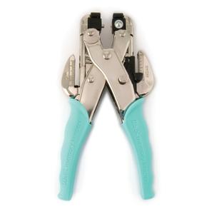 We R Memory Keepers- Crop-A-Dile Eyelet Setter, Blue Comfort Handle, for 1/8 or 3/16 Inch Holes, Grommet and Embelishment Crafting Puncher for Paper, Fabric, Leather, Plastic, and Metal