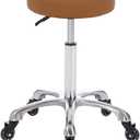 Rolling Salon Stool Swivel Chair with Wheels Height Adjustable Hydraulic for Hair Salon Beauty Facial Massage Spa Tattoo Medical Home Office (Camel), 14.2 x 21.6 x 30 inches