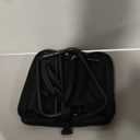 Portable Collapsible Stool - Folding Chair with Storage Pouch, Convertible Satchel for Hands-Free Carry & Supports 265Lbs, Ultralight for Hiking, Fishing, Camping, Festivals (Black) (Standard)