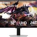 Samsung 32" Odyssey OLED G8 (G80SD) Series 4K UHD Smart Gaming Monitor w QD-OLED, 240Hz 0.03ms, G-Sync Compatible, Glare-Free Display, Sleek Metal Design, LS32DG800SNXZA
