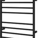 Ancona AN-5383 Prestige Dual 8-Bar Wall Mount Hardwired and Plug-in Towel Warmer in Matte Black