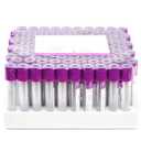 Vacutainer Blood Collection Tubes 3ml EDTA K Vacuum Collecting Lab Tube for Lab Test Tubes Pet Animals Veterinary 100 Pcs Wrap Packaging