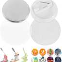 BEAMNOVA 200 Sets 37mm / 1.46 in (Approx. 1-1/2 inch) Button Maker Supplies, Fix-Pined Plastic Back, Hand Press Badge Making Refills, Blanks for Round Pin Making Machine