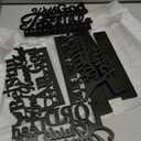 Geetery 4 Pcs Inspirational Centerpiece Table Decorations Blessed Wooden Signs Religious Table Decor with God Possible Biblical Verse Faith Positive Motivational Decoration for Farmhouse Living Room