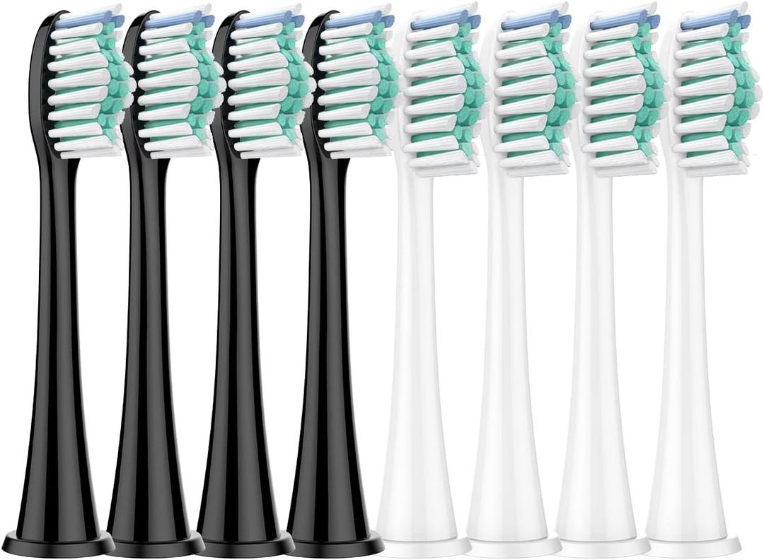 8Pcs Toothbrush Replacement Heads Compatible with Philips Sonicare Electric Toothbrushes Snap-on Handles (Multi-Colored)