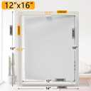Suteck Plumbing Access Panel for Drywall Ceiling 12 x 16 Inch Reinforced Plastic Wall Access Doors Removable Hinged White