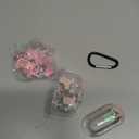 Coralogo for Apple for Airpods 4 Case - Women Girls Cute Girly Kawaii 4th Generation for Airpods Cases Cover Glitter Liquid Sparkle Castle Hard Shell Keychain Funda Estuche Forro para Airpod 4 Gen