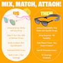 Polarized Baby Sunglasses With Strap - Unbreakable Flexible Infant Sunglasses For Toddlers Newborns 0-24 Months (Transparent Pink)