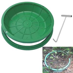 24 in Invisible Septic Tank Lid Covers Anti-Trip Resin Grass Manhole Cover