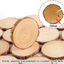 Unfinished Natural Wood Slices Wooden Circles with Tree Bark Log Discs for DIY Craft Rustic Wedding Ornaments