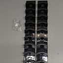 Hat Organizer Hold up to 20 Hats, 2 Pack Hat Rack for Wall with Strong Adhesive, Hat Organizer for Baseball Caps Display for Door Closet, Hat Hanger Holder Multilayer Two Mounting Option(Black)