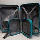 Kono Carry On Luggage Set Lightweight Airline Approved Carry On Suitcase with TSA Lock Spinner Wheels Durable Luggage Hardside Turquoise (2-Piece Set (12"/20"))