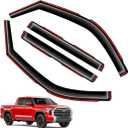 Window Visors Rain Guards FIT 20222025 Toyota Tundra CrewMax in-Channel Vent Deflectors 4PC Set All-Weather