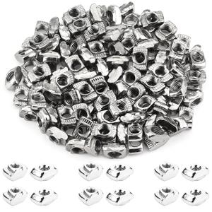 HELIFOUNER 200 Pieces 2020 Series M5 T Nuts, M5 T Slot Nuts for Aluminum Profile