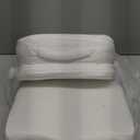 Yerliker 2 Pcs Foldable Hot Tub Booster Seat for Adults Adjustable 2 Heights up to 6.3", Weighted Booster Seat 3D Air Mesh Hot Tub Accessories Quick Dry Micro Dot Non Slip for Spa Bathtub Pool (White)