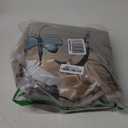 AZHM 4PCS White and Blue Artistic Painted Flowers Shower Curtain Set Floral and Butterfly Bathroom Sets with Rugs and Accessories