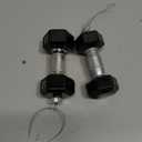 Set of 2 Hand Blown Glass Dumbbell Ornament for Christmas Tree, Hanging Glass Dumbbell Christmas Ornament