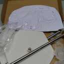 SINBEE Balloon Arch Stand, Balloon Arch Kit of 2, 7 Feet Height Adjustable Metal Balloon Column Stand for Party Decorations Wedding Birthday, Graduation Party Decoration, Baby Shower, Silver