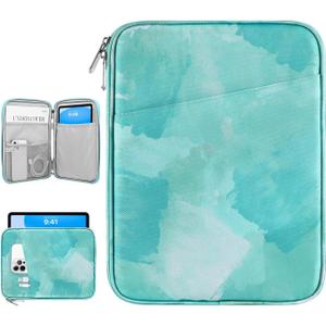 Dadanism 9-11 Inch Tablet Sleeve Bag Carrying Case for iPad (A16) 11th Gen 11", iPad 10th Gen 10.9" Air 5/4, i-Pad Air/Pro 11", i-Pad 9/8/7th, Galaxy Tab A9+ Plus 11",reMarkable 2 10.3",Sea salt green