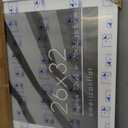 Americanflat 26x32 Picture Frame with Polished Plexiglass - Use as 22x28 Frame with Mat or Display 26x32 Photo Without Mat - Streamline Collection - Thin Border Picture Frames for Wall - White