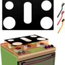 Stove Top Protector for GE Gas Range Model JGS760 JGS760SPSS JGS760SELSS | 30" 5-Burner Stove Guard, Splatter Guard Cover & Easy Clean Liner