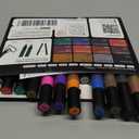 ARTISTRO 12 Glitter Paint Pens Sparkly and Shiny for Rock Painting, Stone, Ceramic, Glass, Wood, Fabric, Scrapbooking, DIY Craft Making, Coloring, Acrylic Glitter Markers, Medium Tip 3.0mm