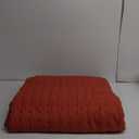 Burnt Orange King Size Quilt Bedding Sets with Pillow Shams, Red Lightweight Soft Bedspread Coverlet, Quilted Blanket Thin Comforter Bed Cover, All Season Summer Spring, 3 Pieces, 104x90 inches 